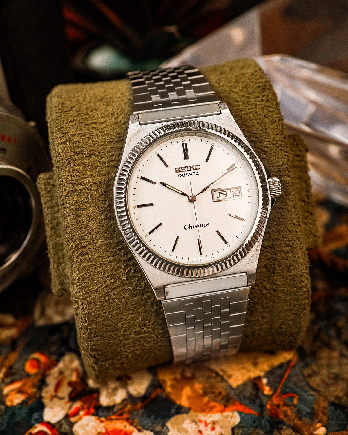 Seiko - Chronos Fluted Bezel - 7433-7010 – Veteran Times Int