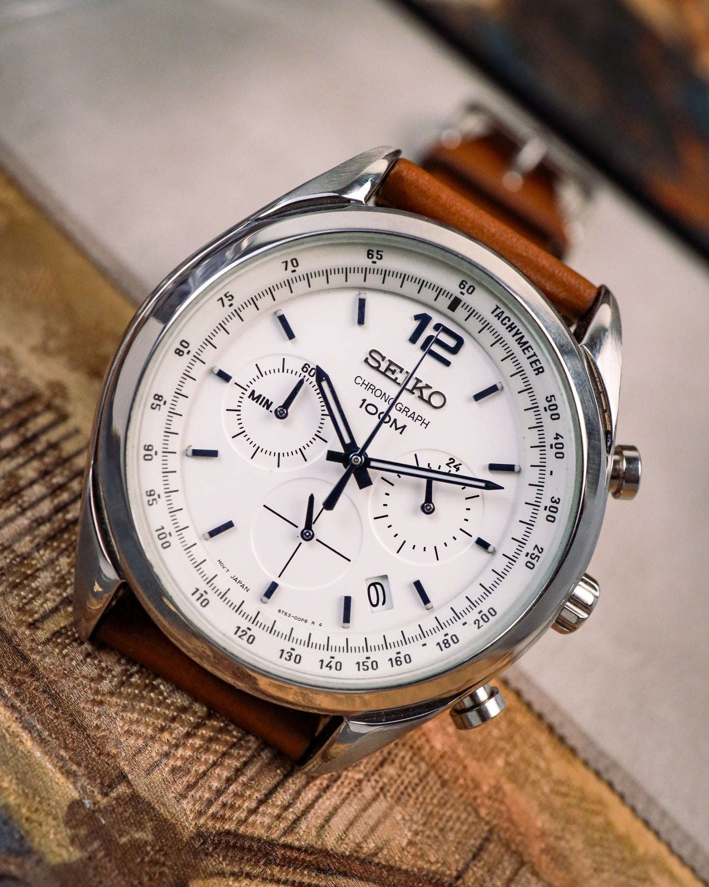 Seiko - Chronograph 100M Tachymeter - 6T63-00H0
