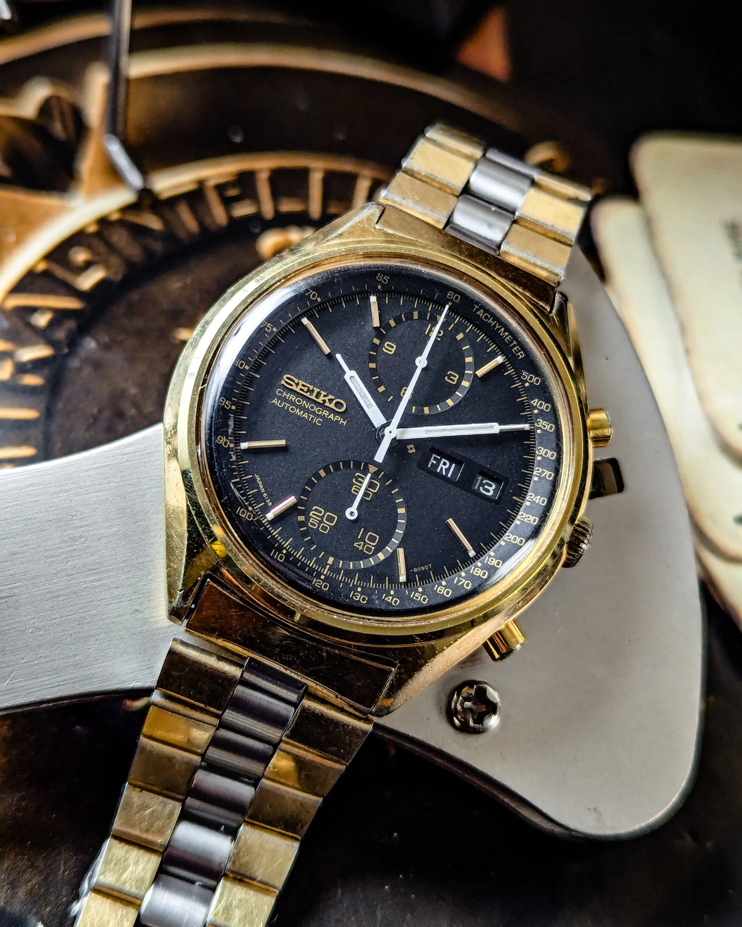 Seiko Black Panda GP - 6138-8020