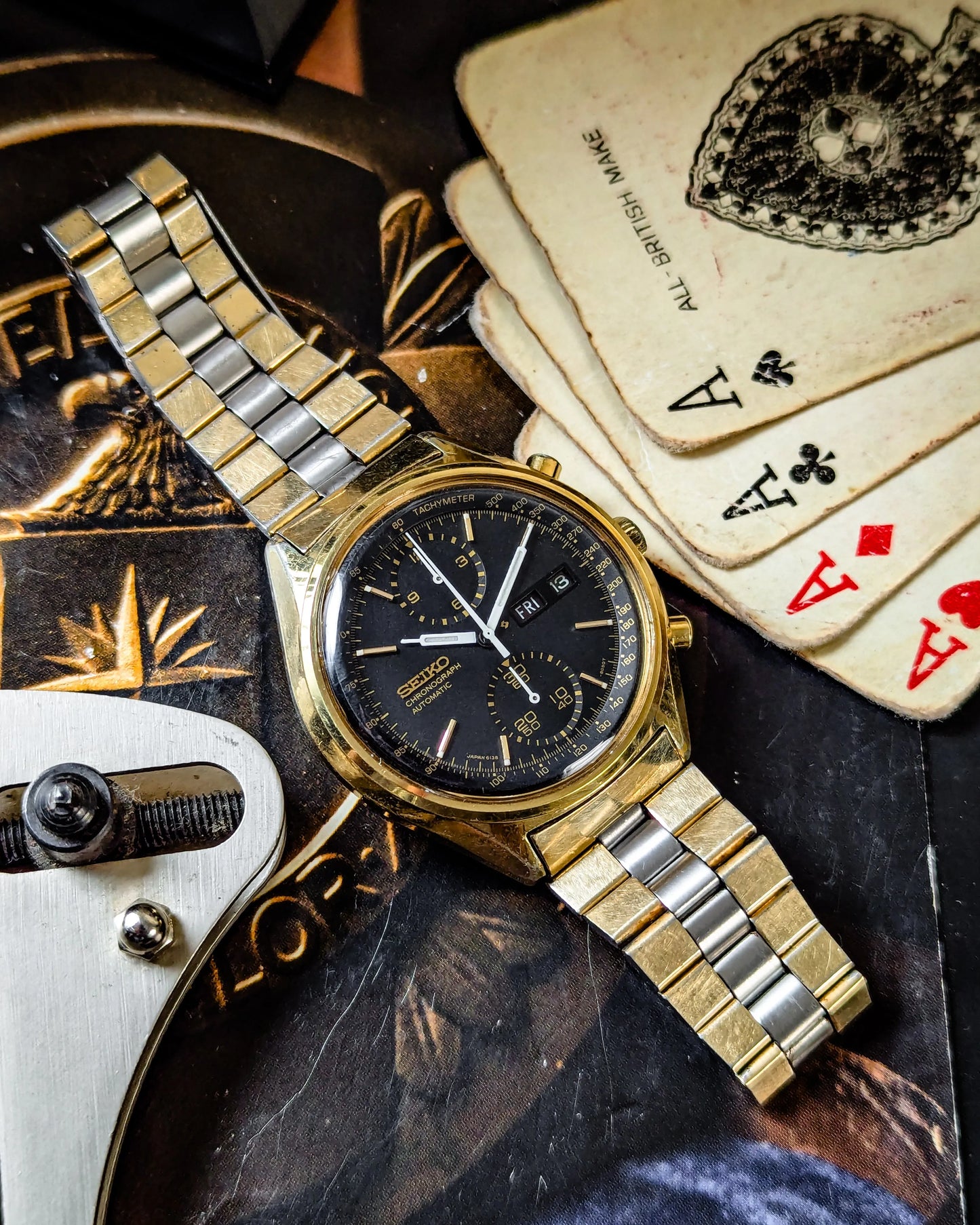 Seiko Black Panda GP - 6138-8020