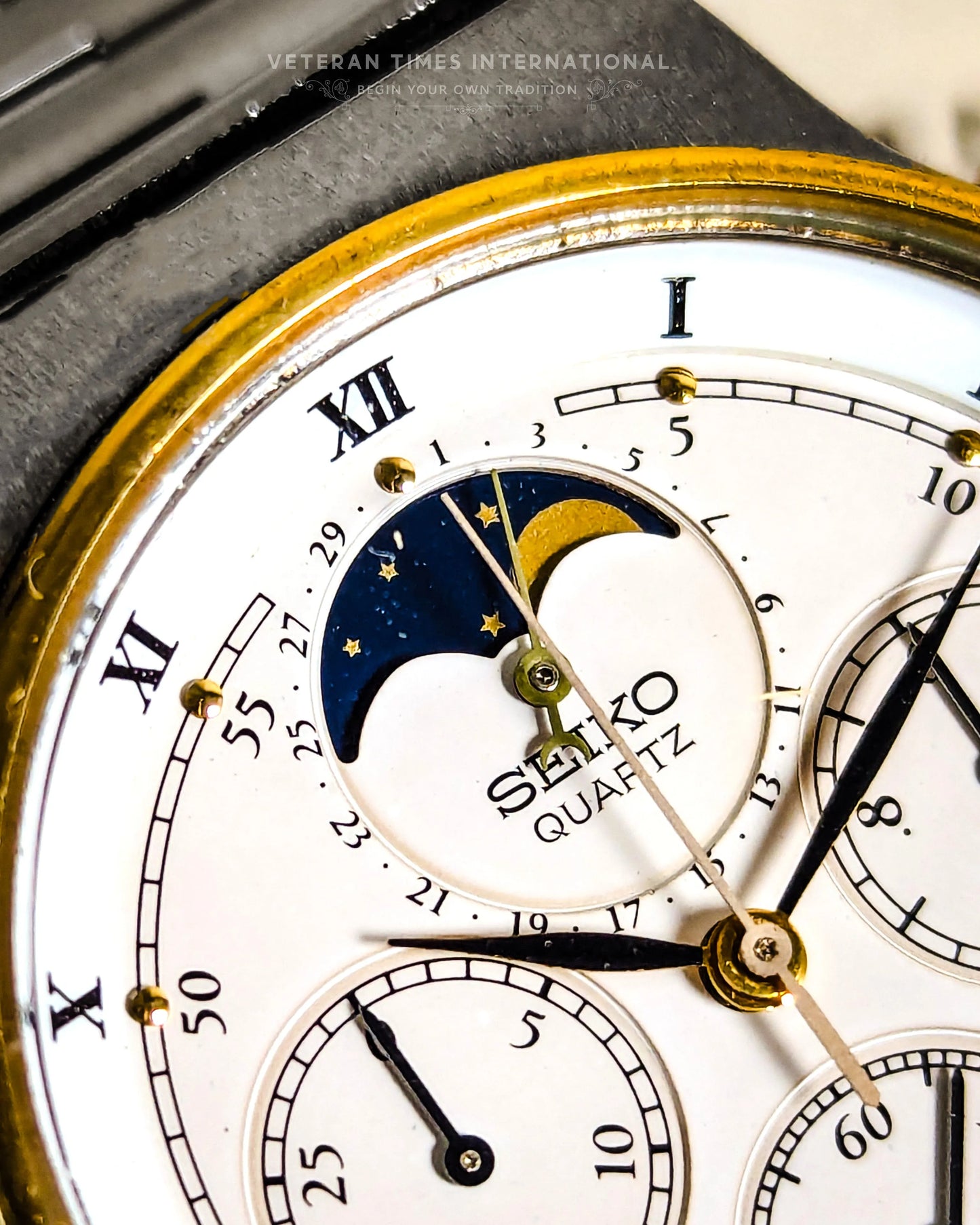 Seiko Cruising Triple Calendar MoonPhase Chrono - 7A48-7000
