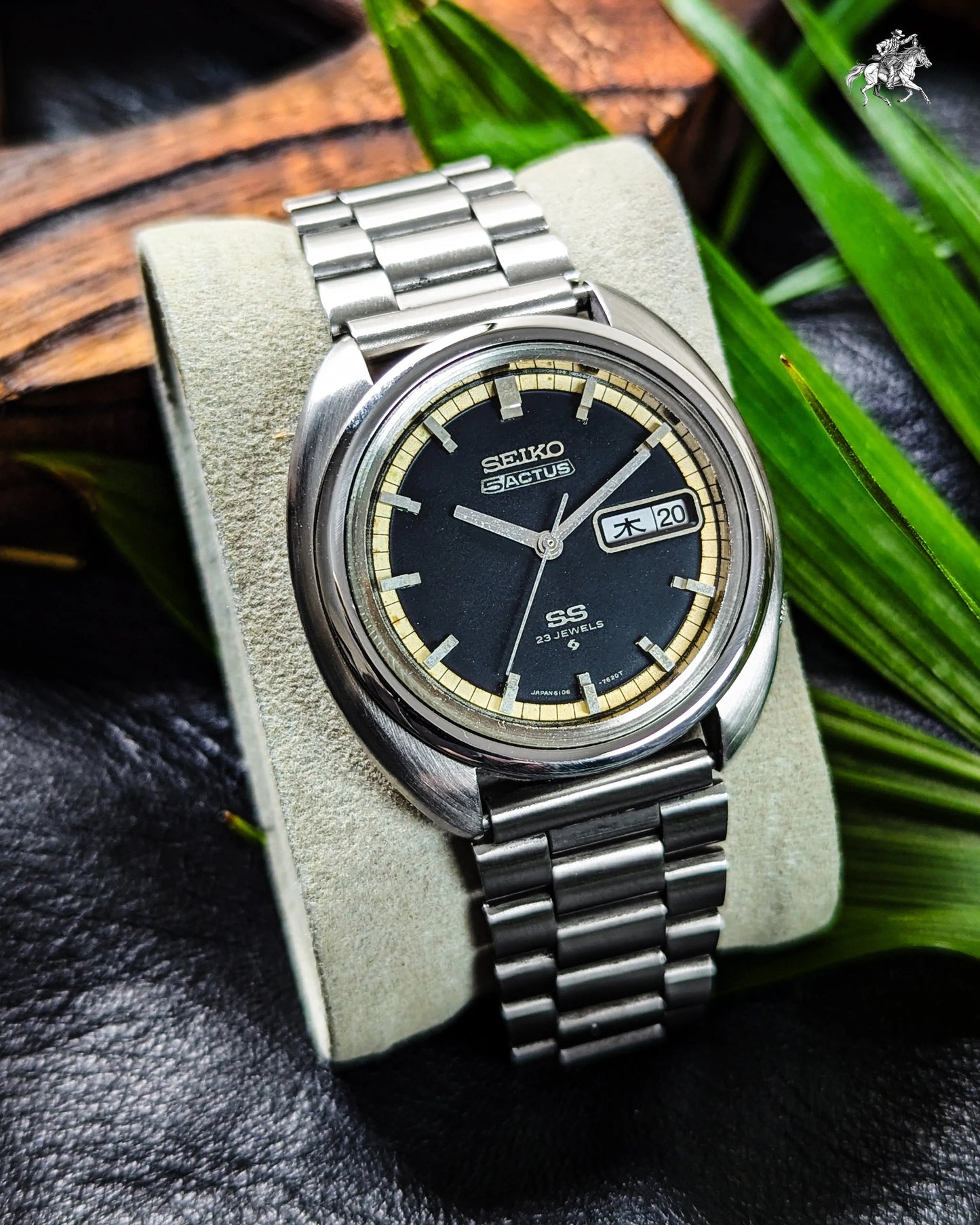 Seiko Actus SS - 6106-7470 - 23J - Black Dial