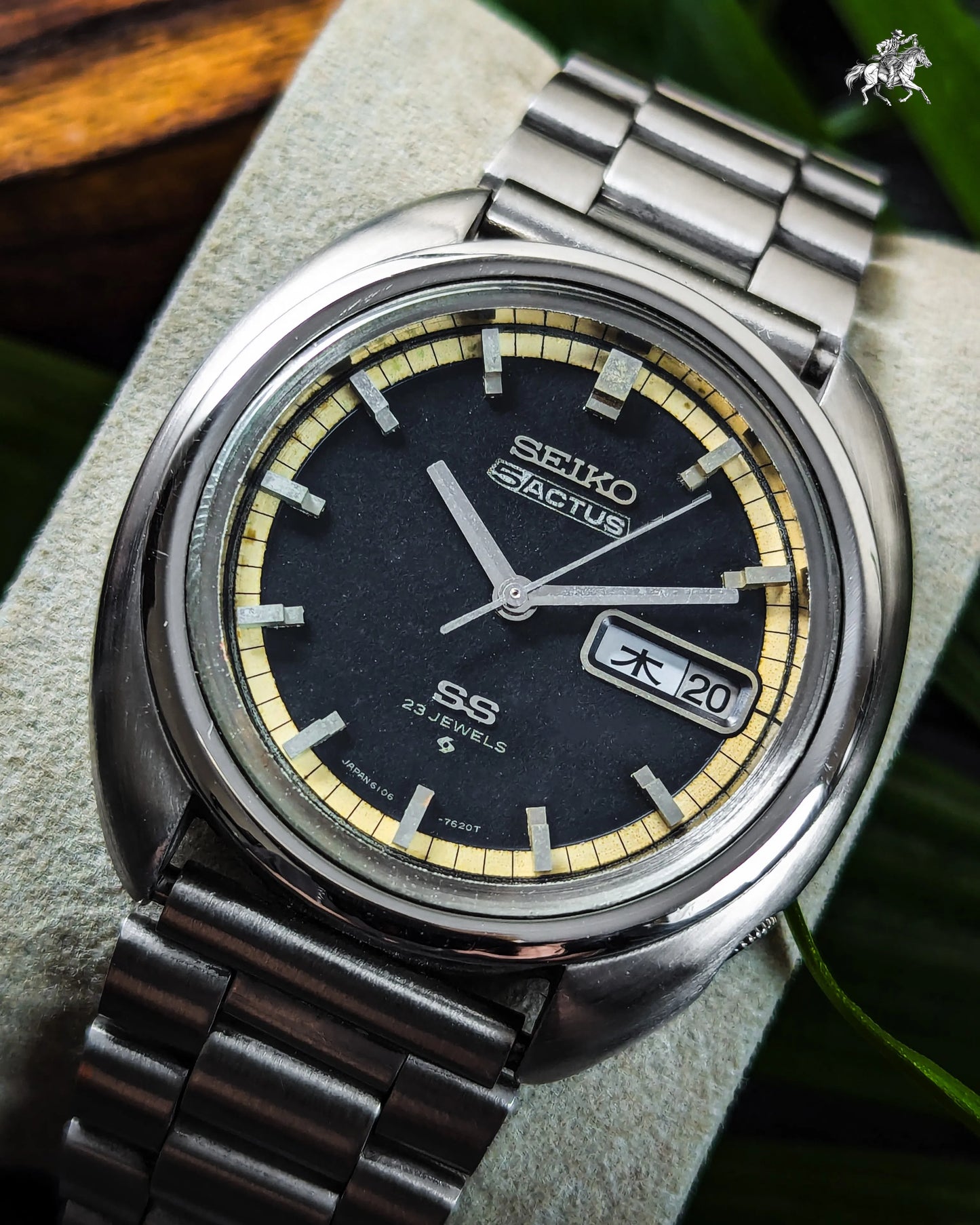 Seiko Actus SS - 6106-7470 - 23J - Black Dial