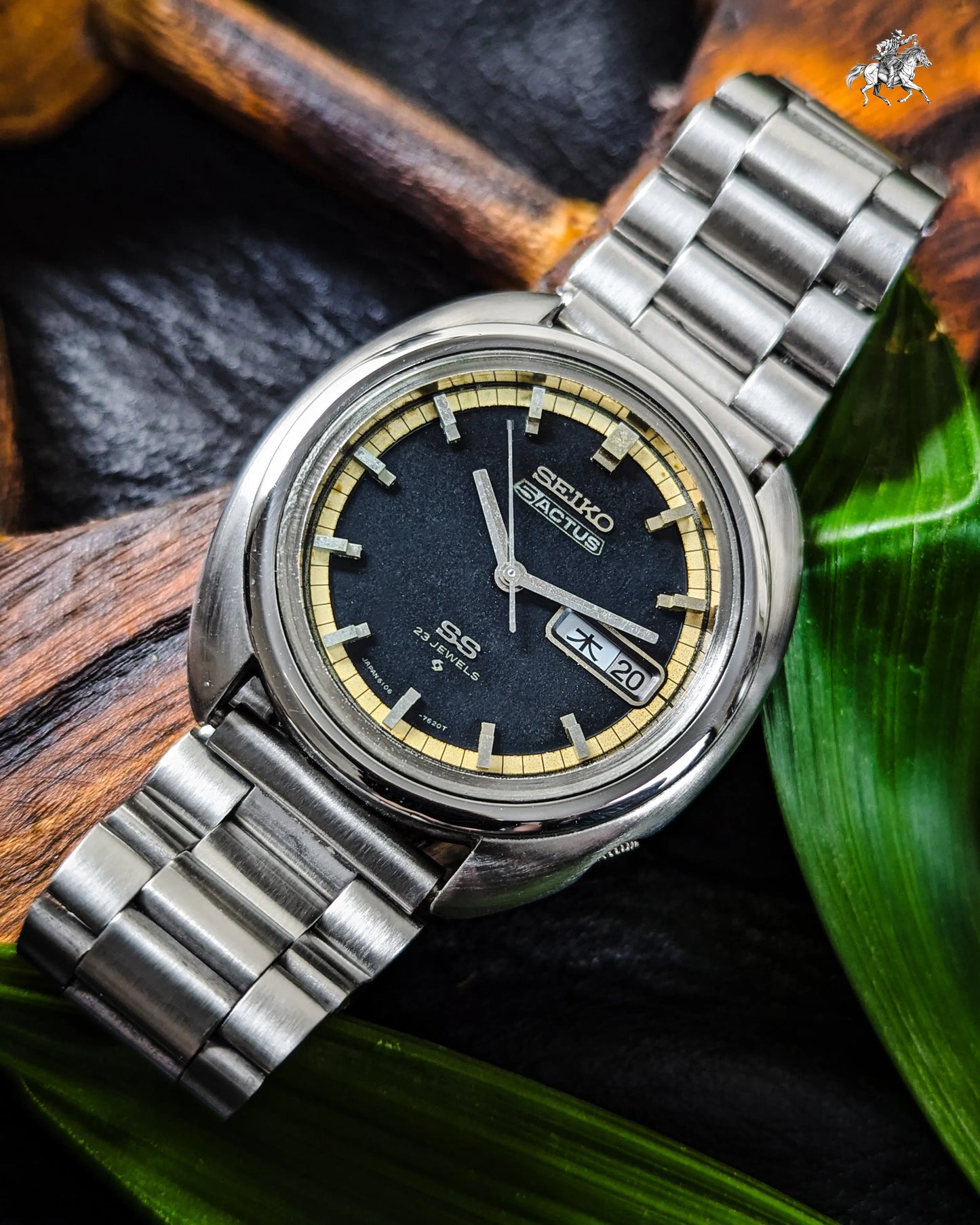 Seiko Actus SS - 6106-7470 - 23J - Black Dial