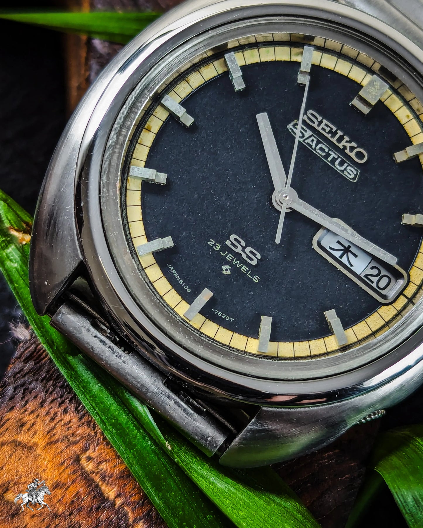 Seiko Actus SS - 6106-7470 - 23J - Black Dial