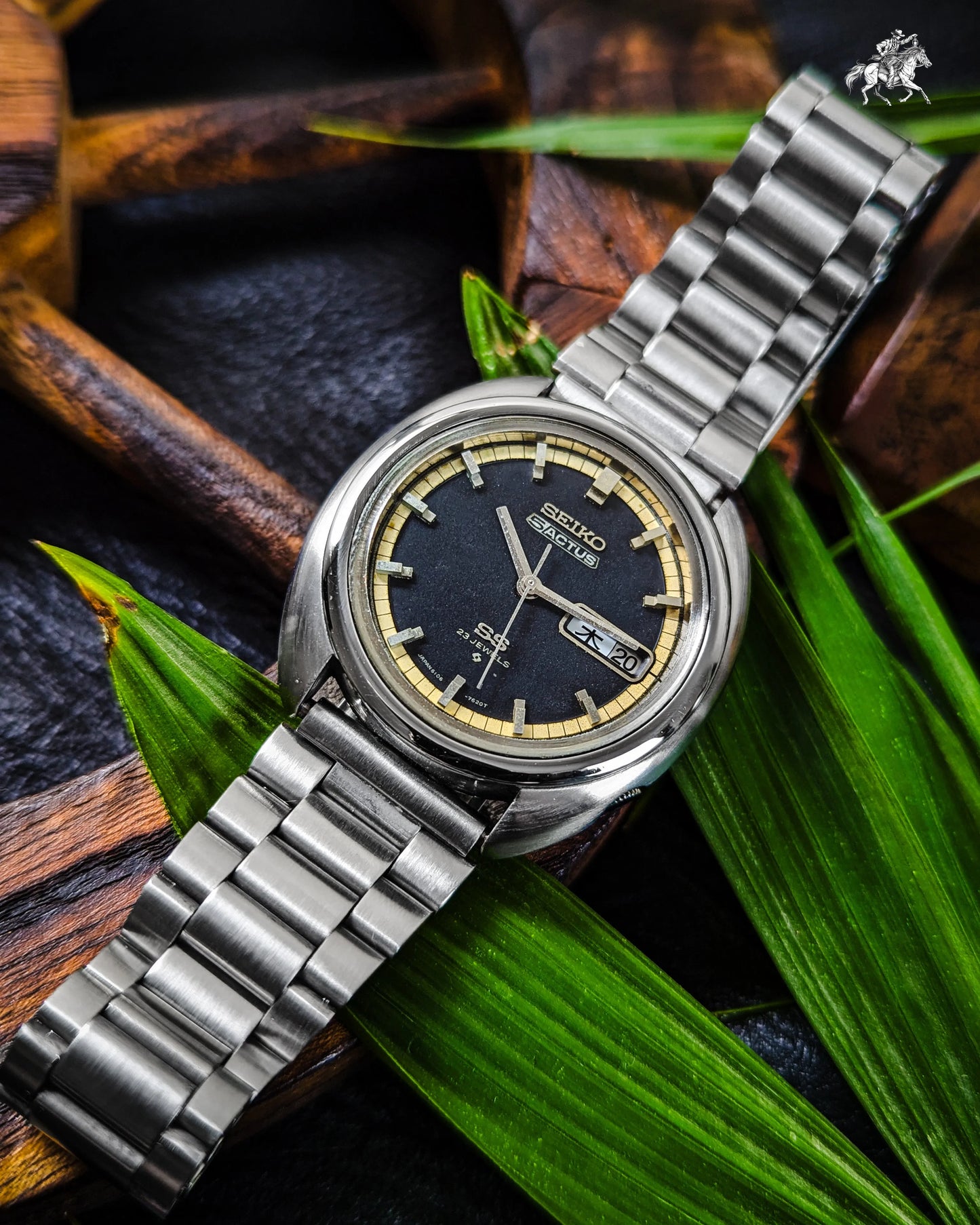 Seiko Actus SS - 6106-7470 - 23J - Black Dial