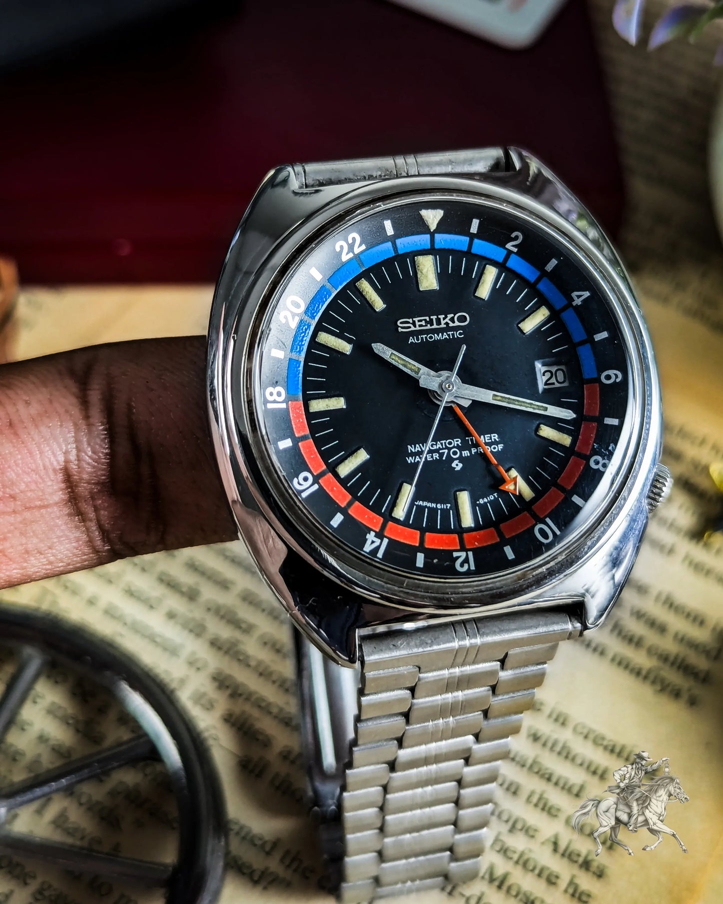 Seiko Pepsi Navigator Timer GMT - 6117-6410