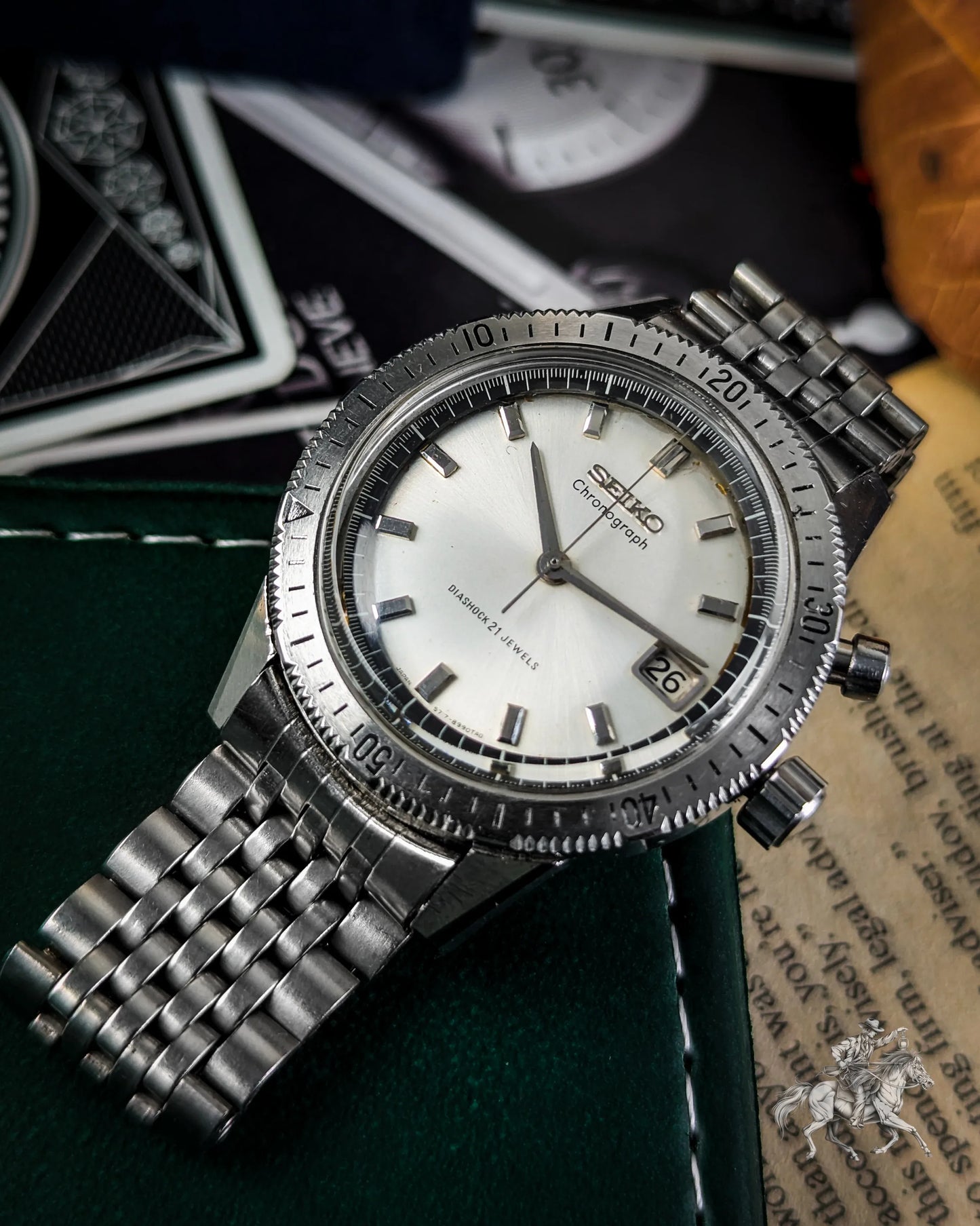 Seiko Mono Pusher Chronograph - 5717-8990