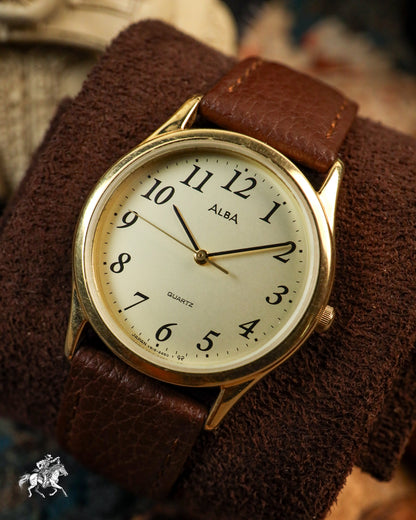 Seiko (Alba) - Classic Gold Arabic Dial - V515-6471