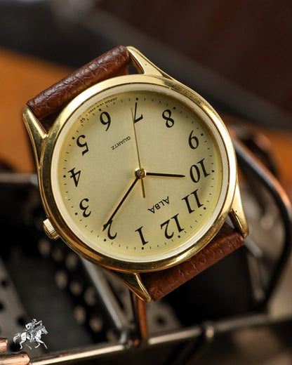 Seiko (Alba) - Classic Gold Arabic Dial - V515-6471