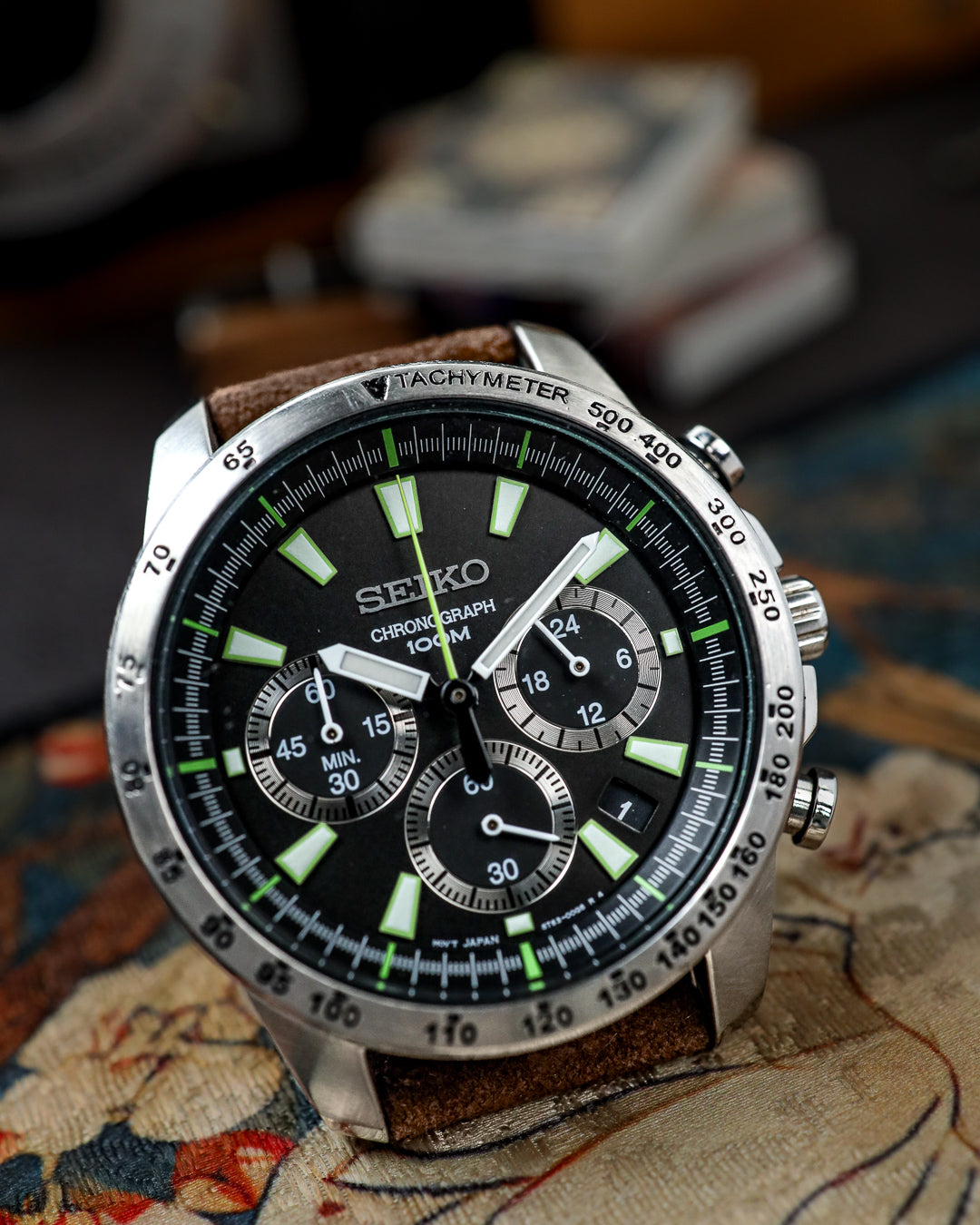 Seiko - Neo-Sports Chronograph Lime Accents - 6T63-00D0