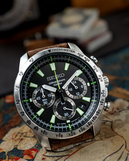 Seiko - Neo-Sports Chronograph Lime Accents - 6T63-00D0