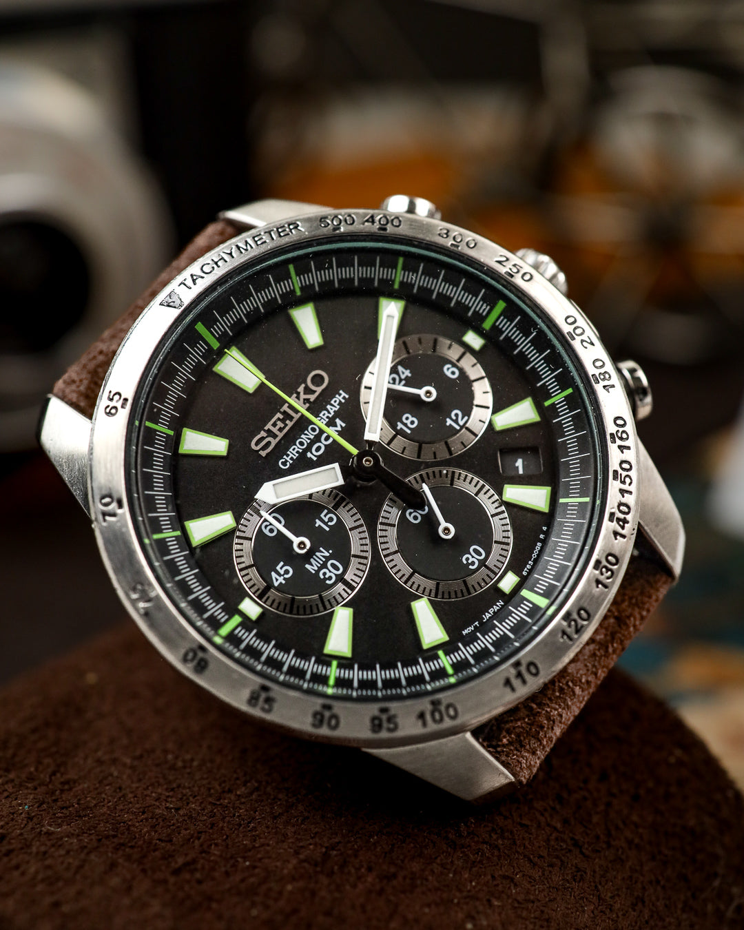 Seiko - Neo-Sports Chronograph Lime Accents - 6T63-00D0