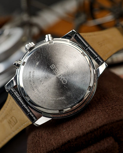 Seiko - Chronograph 100M Ivory Arabic Dial - 7T92-0LT0