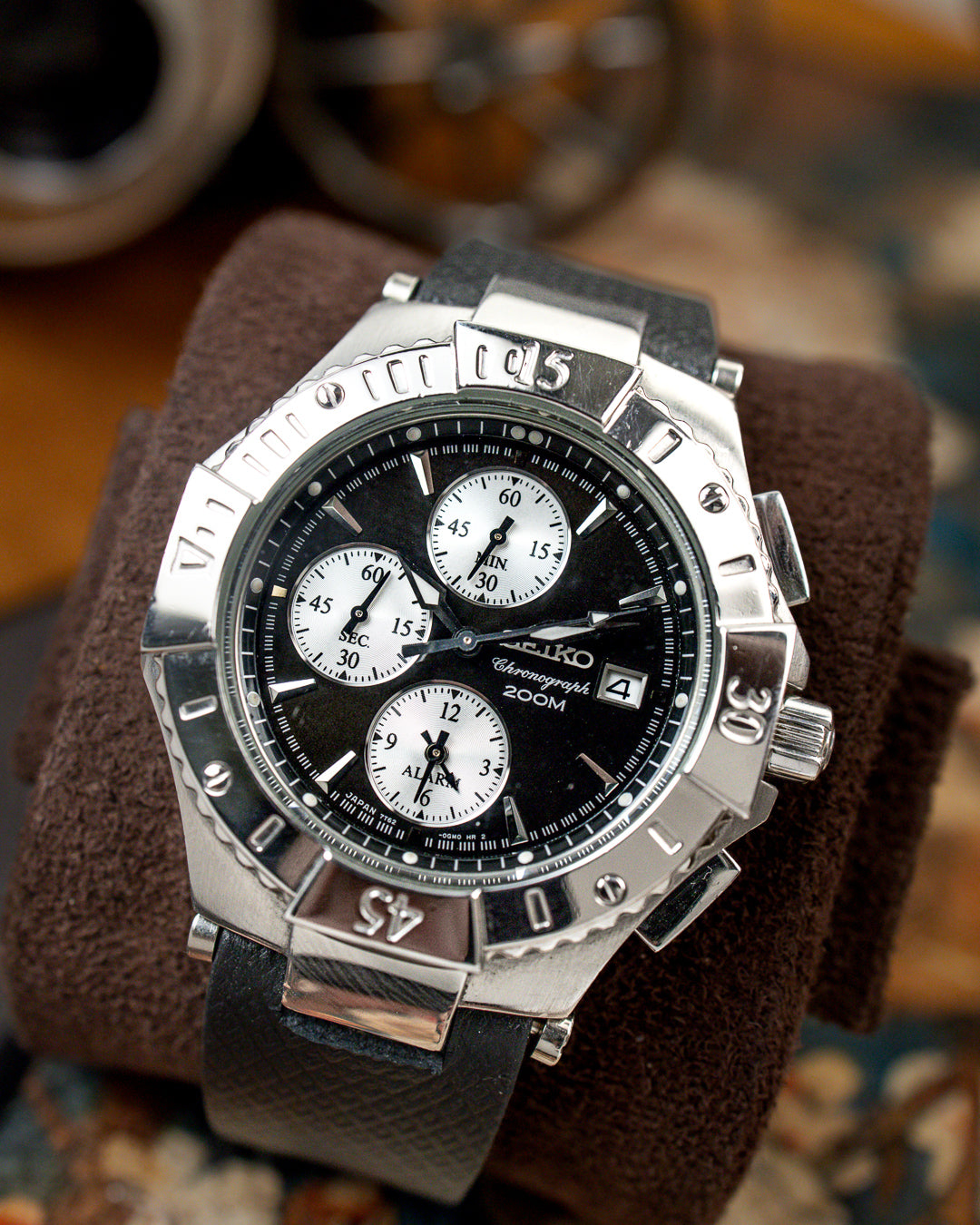 Seiko - Alarm Chronograph Diver 200M Reverse Panda - 7T62-0DM0