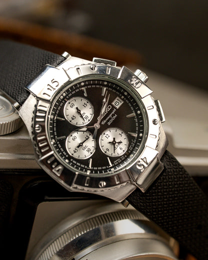 Seiko - Alarm Chronograph Diver 200M Reverse Panda - 7T62-0DM0