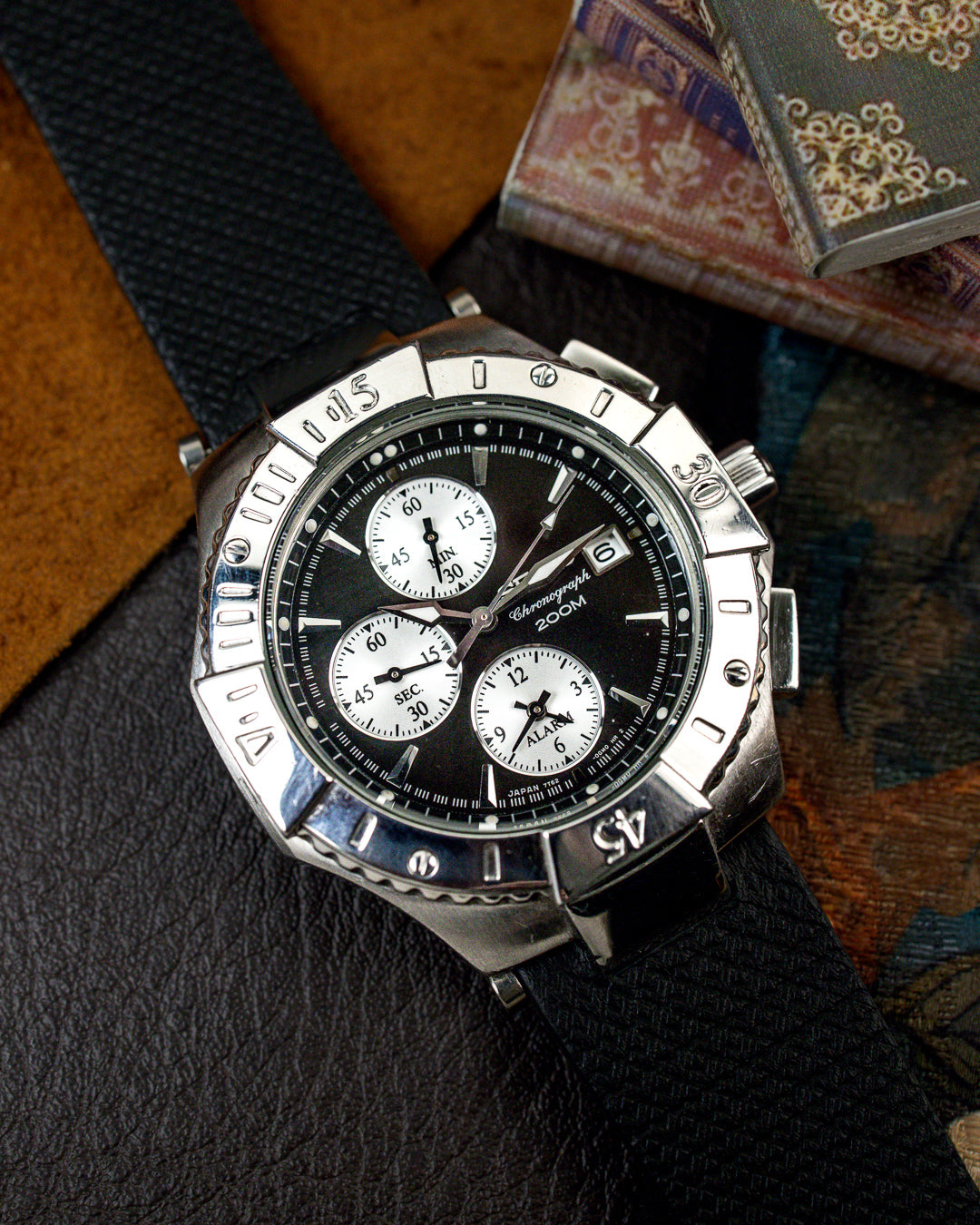 Seiko - Alarm Chronograph Diver 200M Reverse Panda - 7T62-0DM0