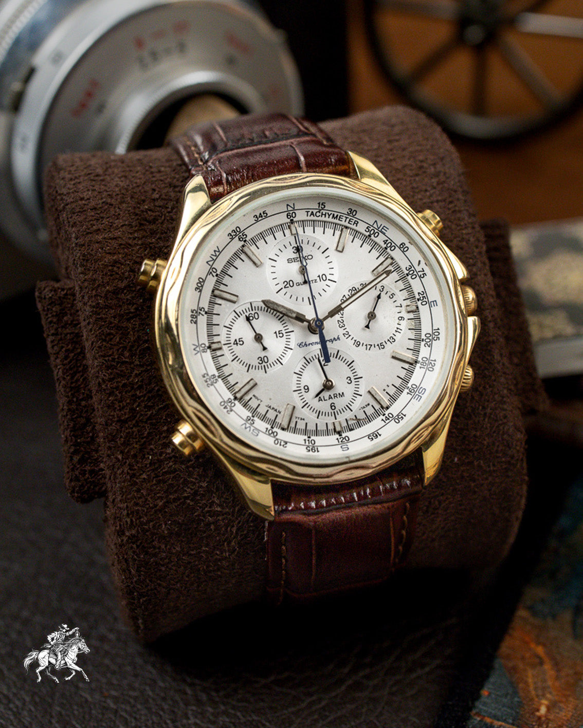 Seiko - Flightmaster Alarm Chronograph Compass - 7T34-7A10