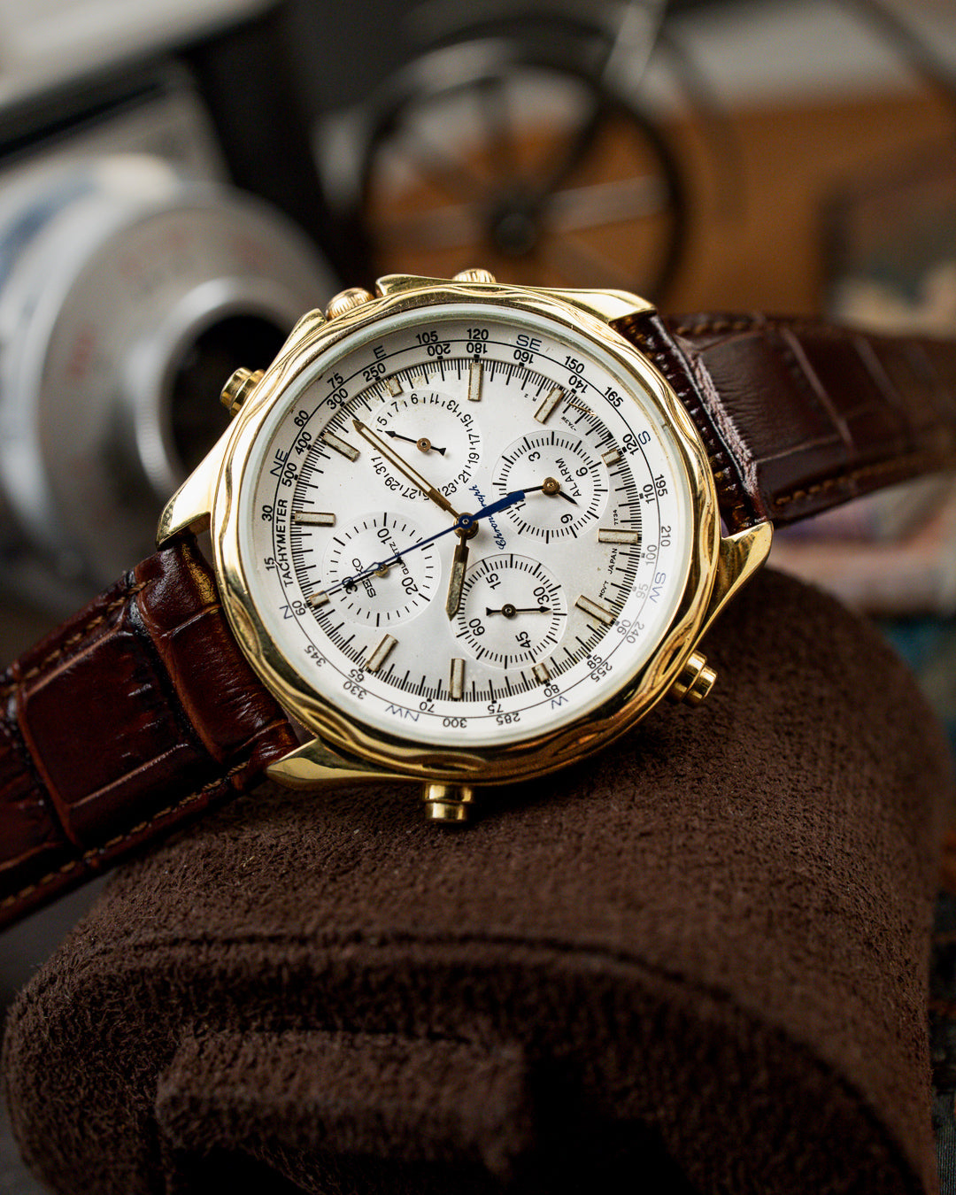 Seiko - Flightmaster Alarm Chronograph Compass - 7T34-7A10