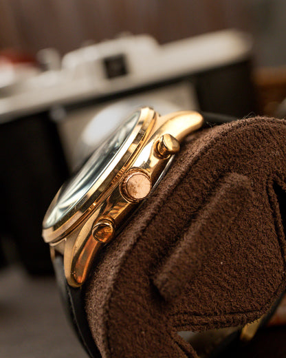 Seiko - Rose Gold Wave Pattern Chronograph - 6T63-00C0