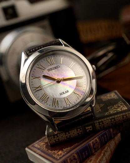 Seiko - Solar Mother of Pearl Roman Dial - V181-0A10