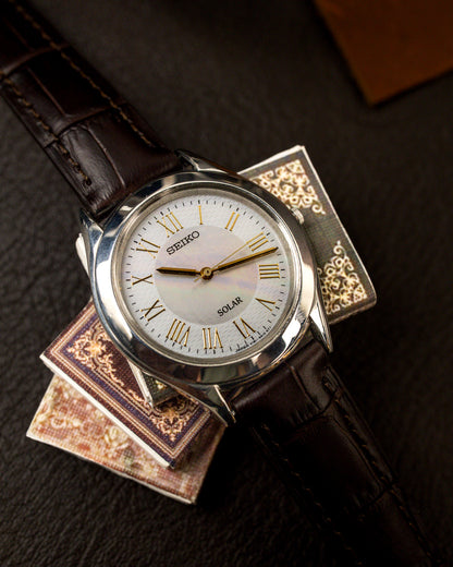 Seiko - Solar Mother of Pearl Roman Dial - V181-0A10