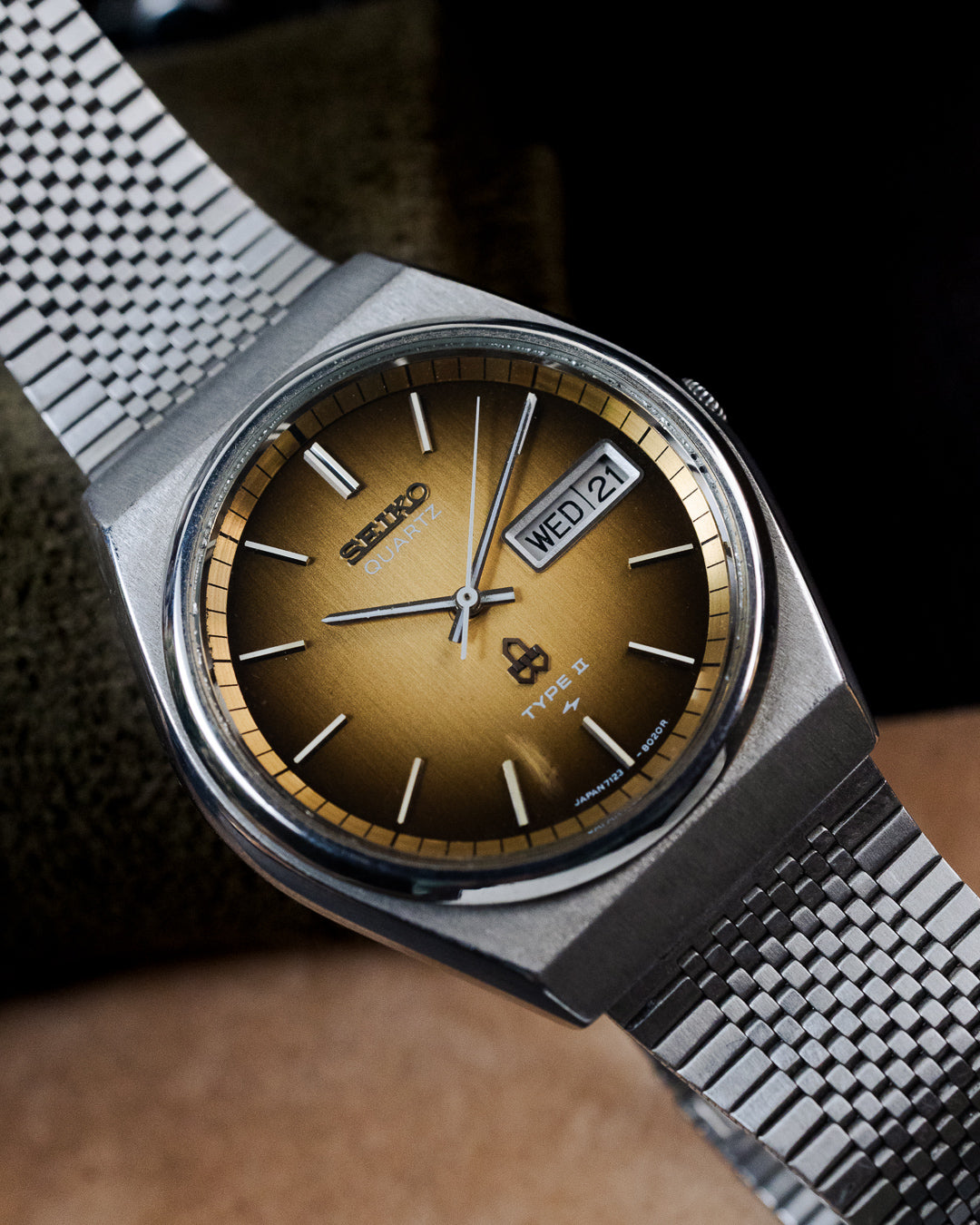 Seiko - Type II Smoked Amber Fumé Dial - 7123-8010