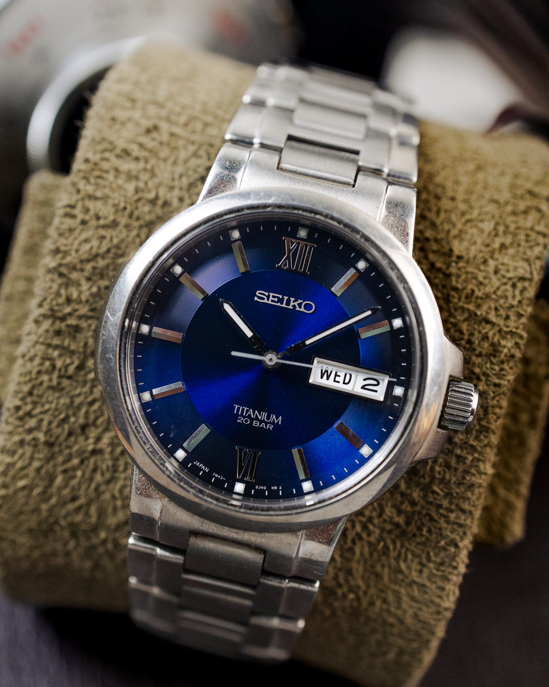 Seiko - Titanium 200M Deep Cobalt Roman Dial - 7N43-7B80