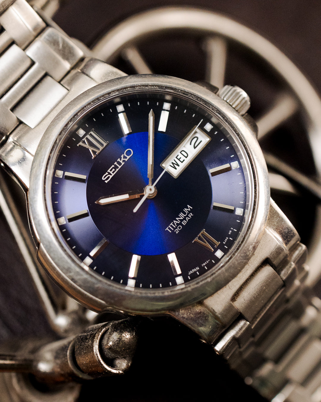 Seiko - Titanium 200M Deep Cobalt Roman Dial - 7N43-7B80