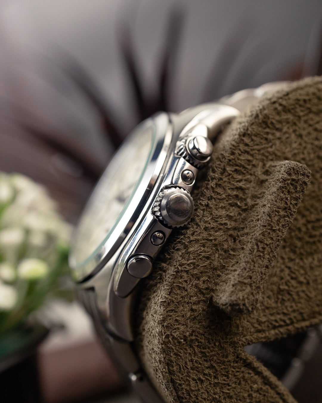 Seiko - Alarm Chronograph Wave Guilloché Roman Dial - 7T62-0CA0