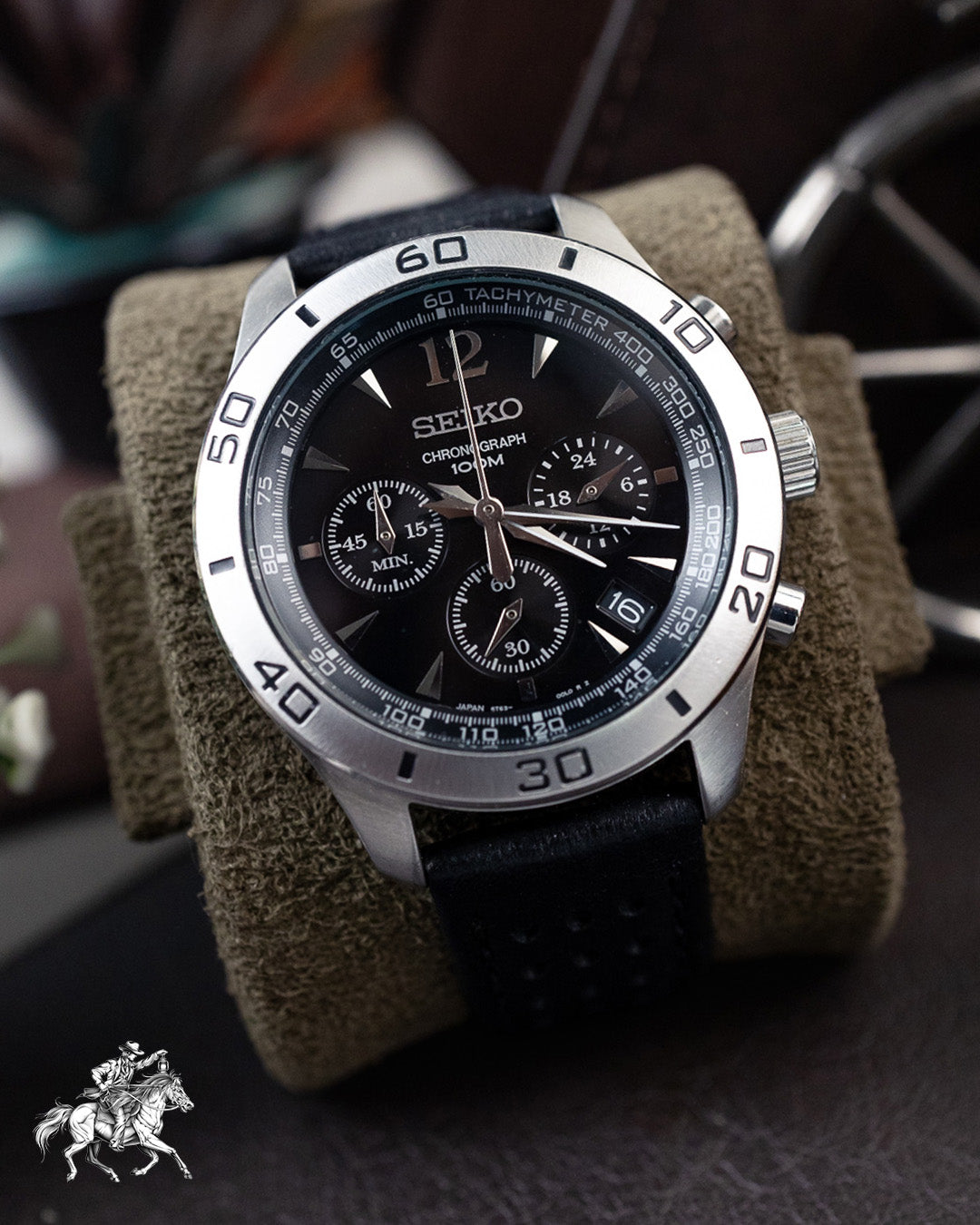 Seiko - Mecha-Quartz Chronograph Steel Bezel - 6T63-00G0