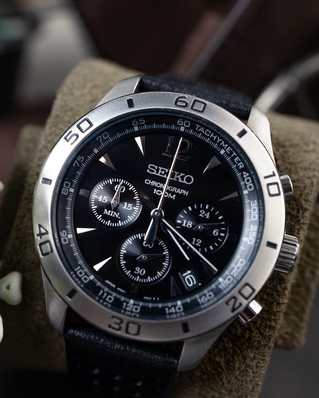 Seiko - Mecha-Quartz Chronograph Steel Bezel - 6T63-00G0
