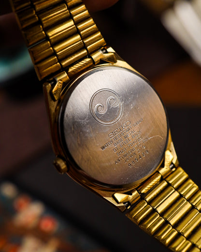 Seiko - Chronos Silver-Champagne Brushed Dial Tsunami Caseback - 5H23-7040
