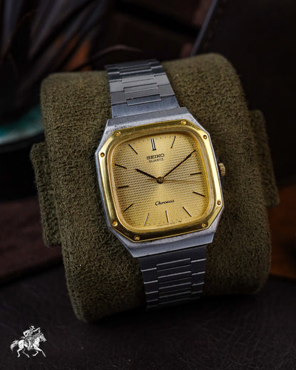 Seiko - Chronos Riveted Bezel Tapisserie Dial Santos Tank - 7731-5130