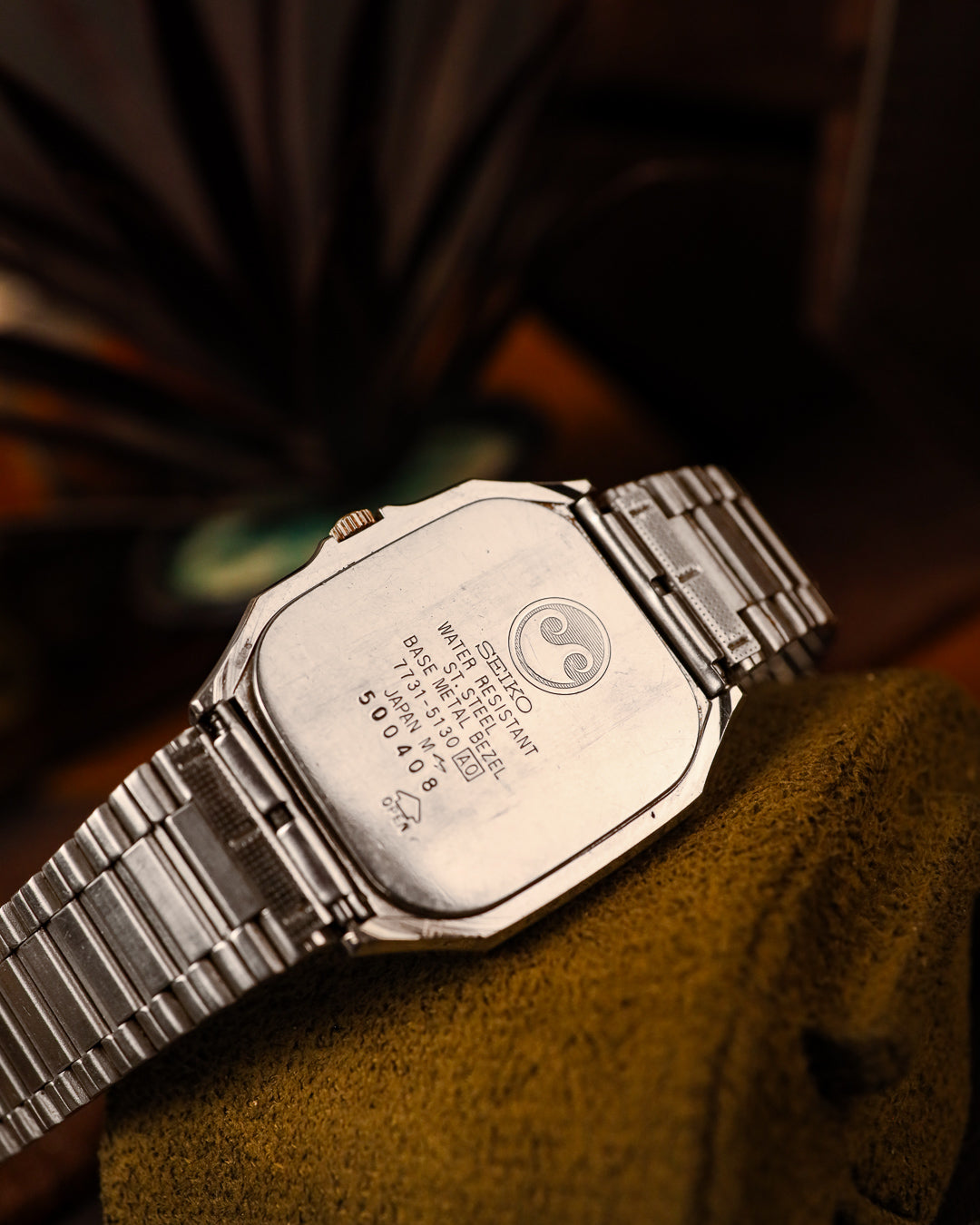 Seiko - Chronos Riveted Bezel Tapisserie Dial Santos Tank - 7731-5130