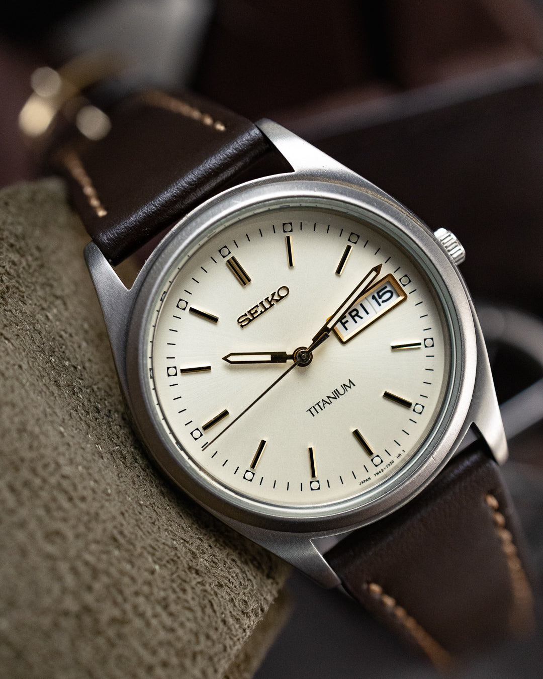 Seiko - Titanium Field Cream Dial - 7N43-9100