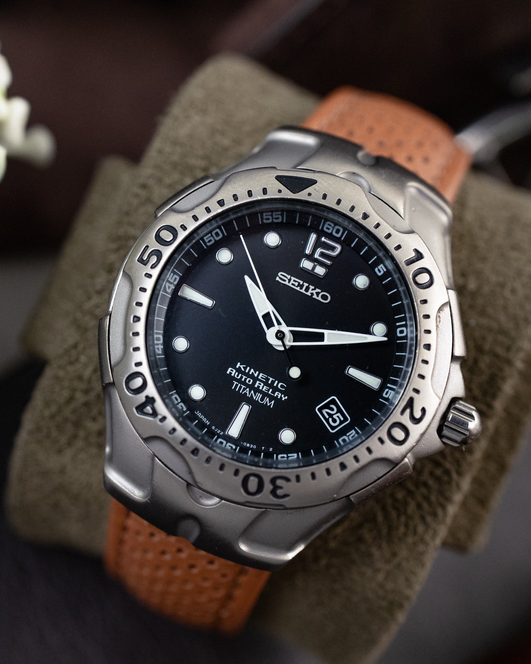 Seiko - Kinetic Auto Relay Titanium 200M - 5J22-0C80