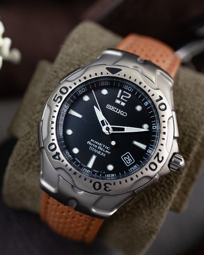 Seiko - Kinetic Auto Relay Titanium 200M - 5J22-0C80