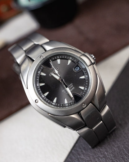 Seiko - Perpetual Calendar Titanium "Alien" Tsunami Medallion - 8F32-0049