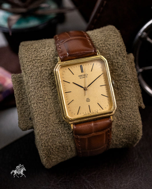 Seiko - Dolce / High-End Twin Quartz Textured Tank - 9641-5060