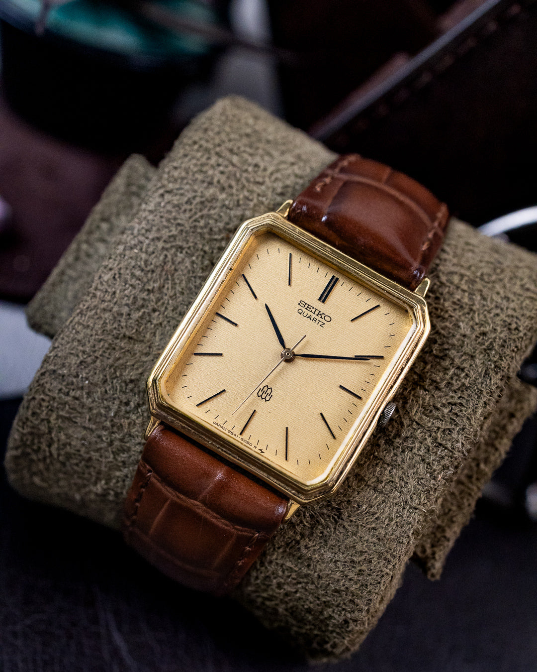 Seiko - Dolce / High-End Twin Quartz Textured Tank - 9641-5060