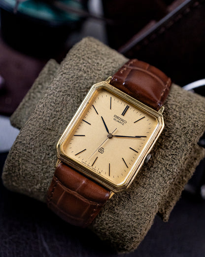 Seiko - Dolce / High-End Twin Quartz Textured Tank - 9641-5060