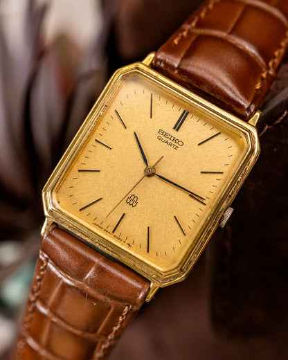 Seiko - Dolce / High-End Twin Quartz Textured Tank - 9641-5060
