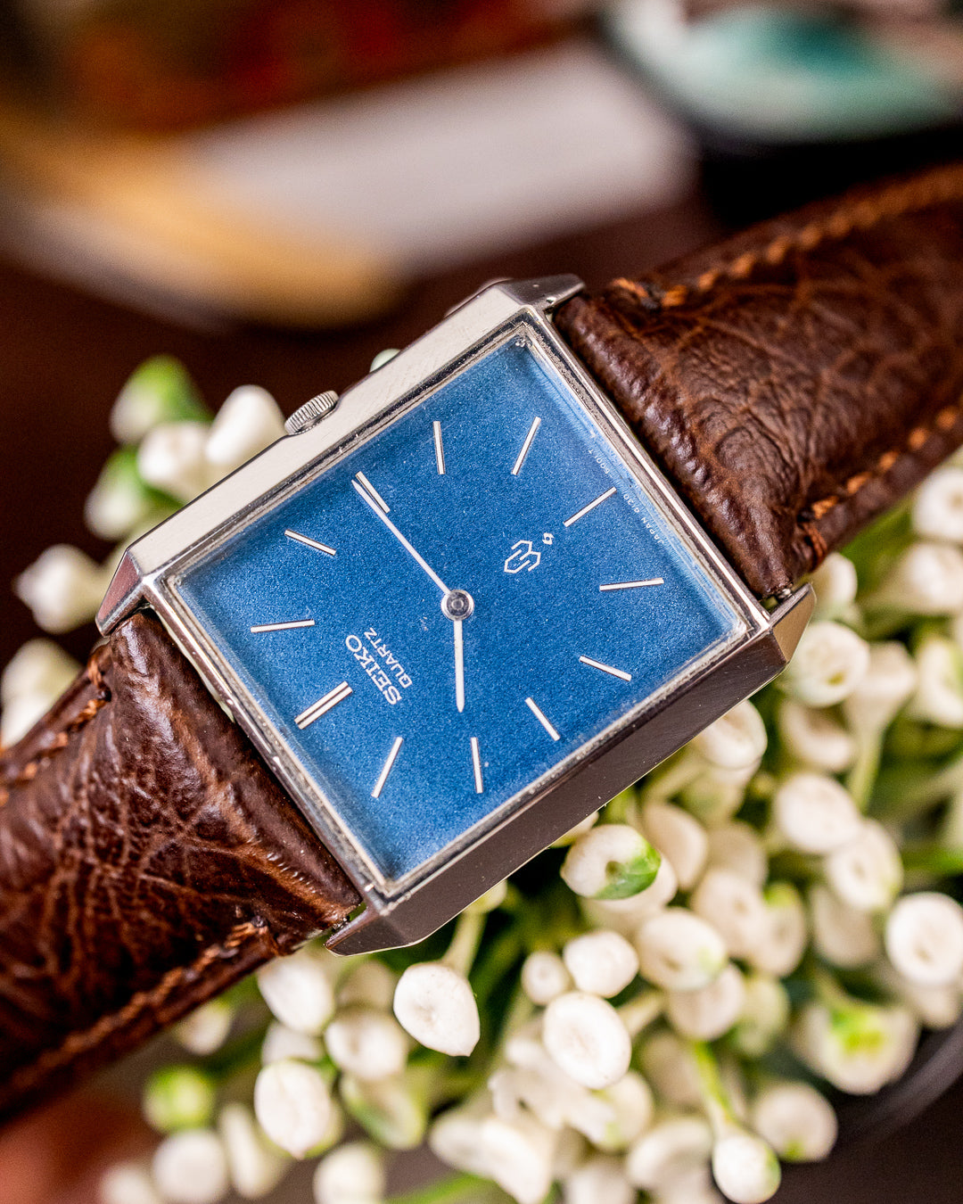 Seiko - Chariot Faceted Bezel Denim Blue Stardust Tank - 4130-5001