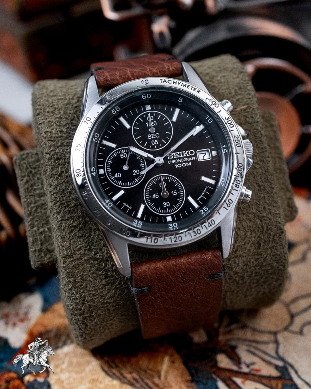 Seiko - 1/20th-Sec Tachymeter Chronograph 100M - 7T92-0DW0