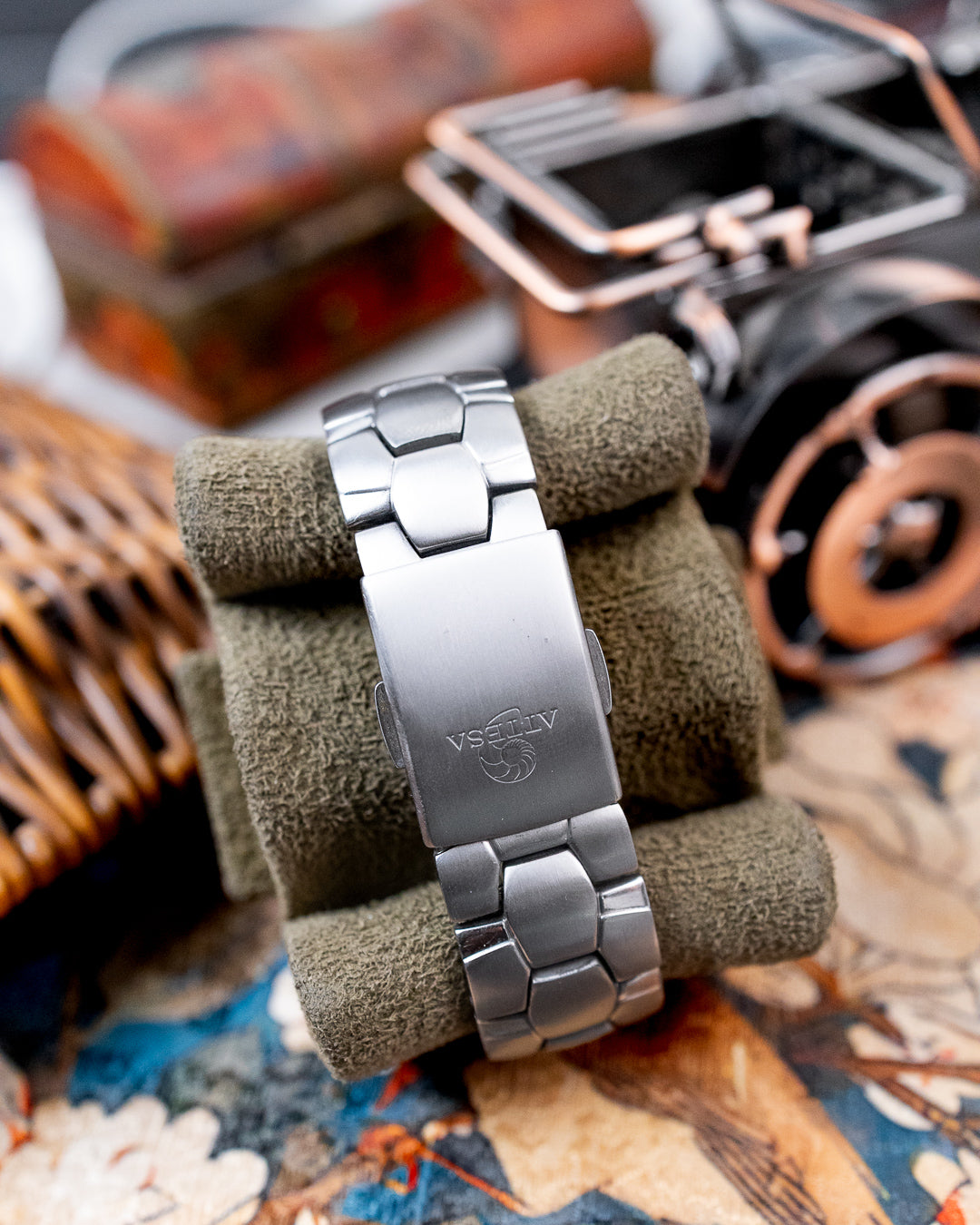 Citizen - Attesa Eco-Drive Radio-Controlled Two-Tone Titanium - A412-T003265