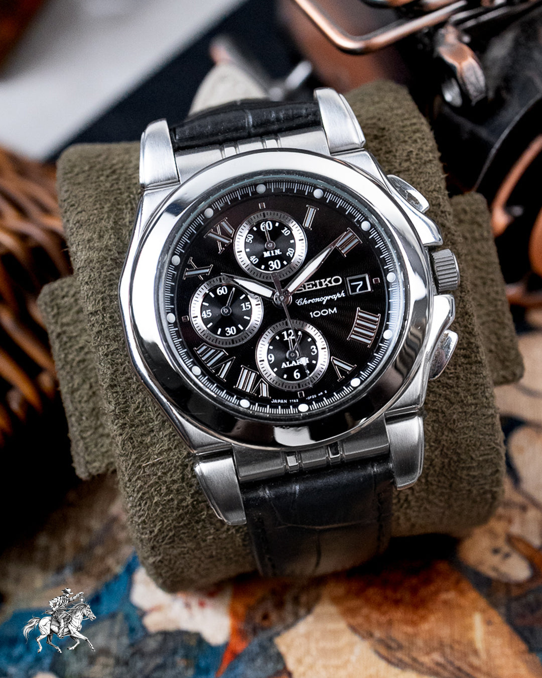 Seiko - Premier Alarm Chronograph Sapphire Roman Dial - 7T62-0EW0