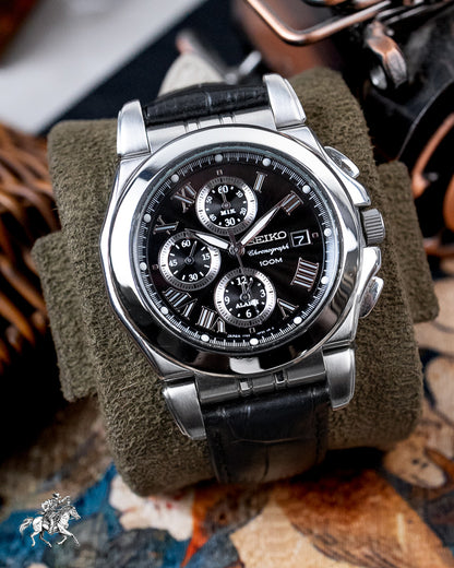 Seiko - Premier Alarm Chronograph Sapphire Roman Dial - 7T62-0EW0
