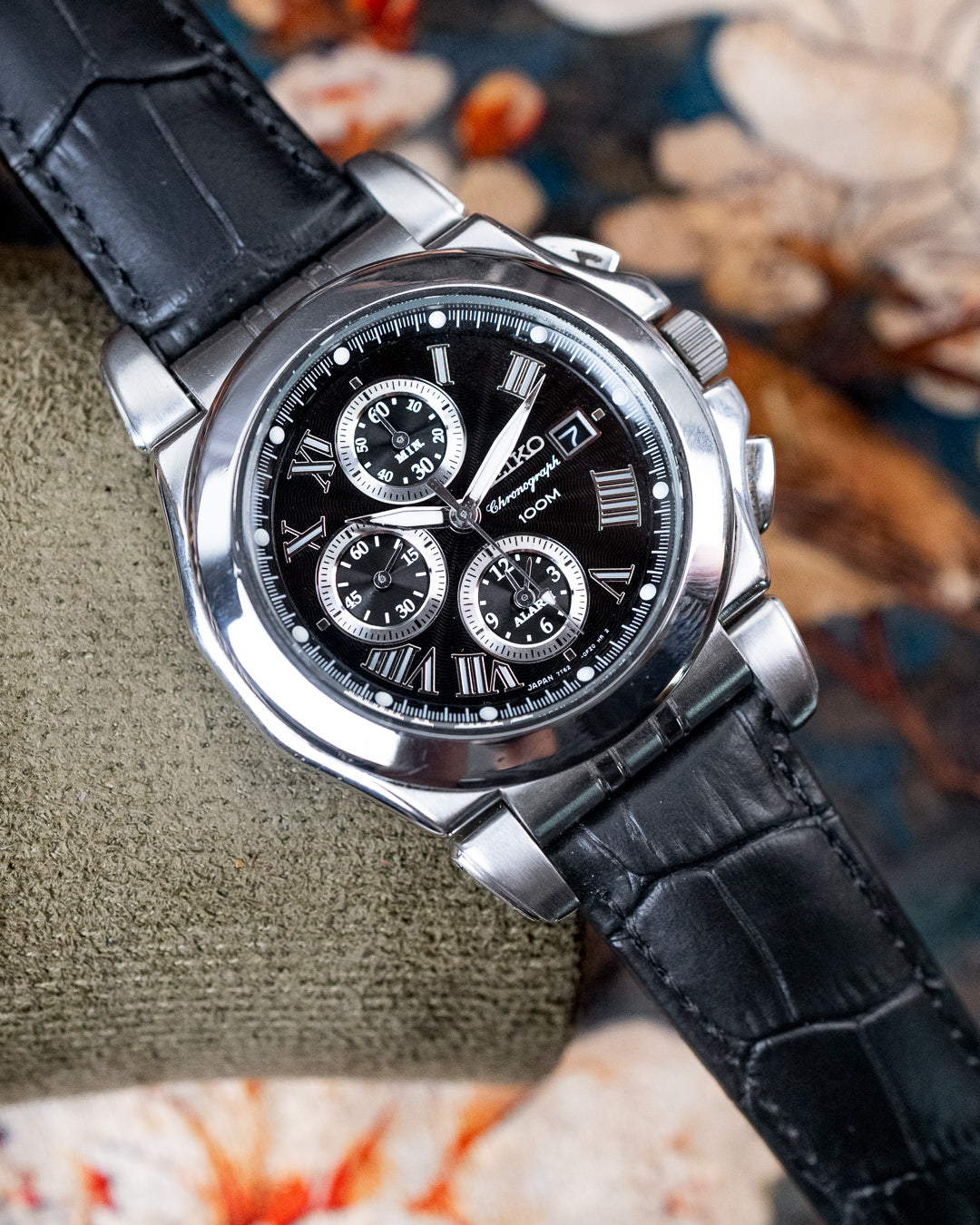 Seiko - Premier Alarm Chronograph Sapphire Roman Dial - 7T62-0EW0
