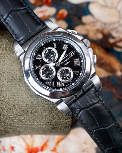 Seiko - Premier Alarm Chronograph Sapphire Roman Dial - 7T62-0EW0